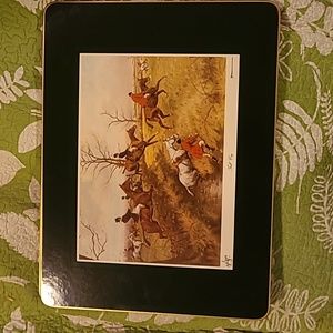 Cloverleaf cork placemats set of 4 11x14